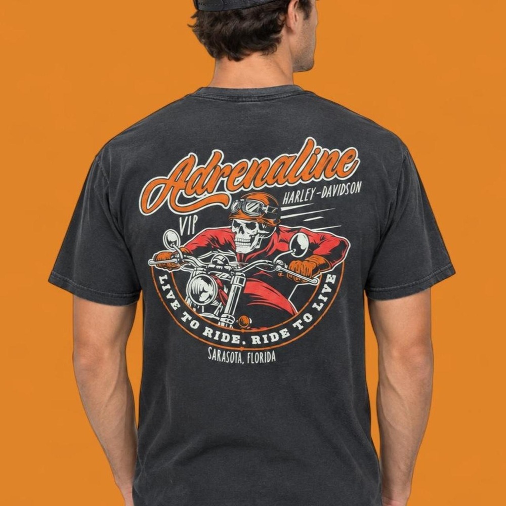 VTG Harley Davidson ADRENALINE t-shirt XL